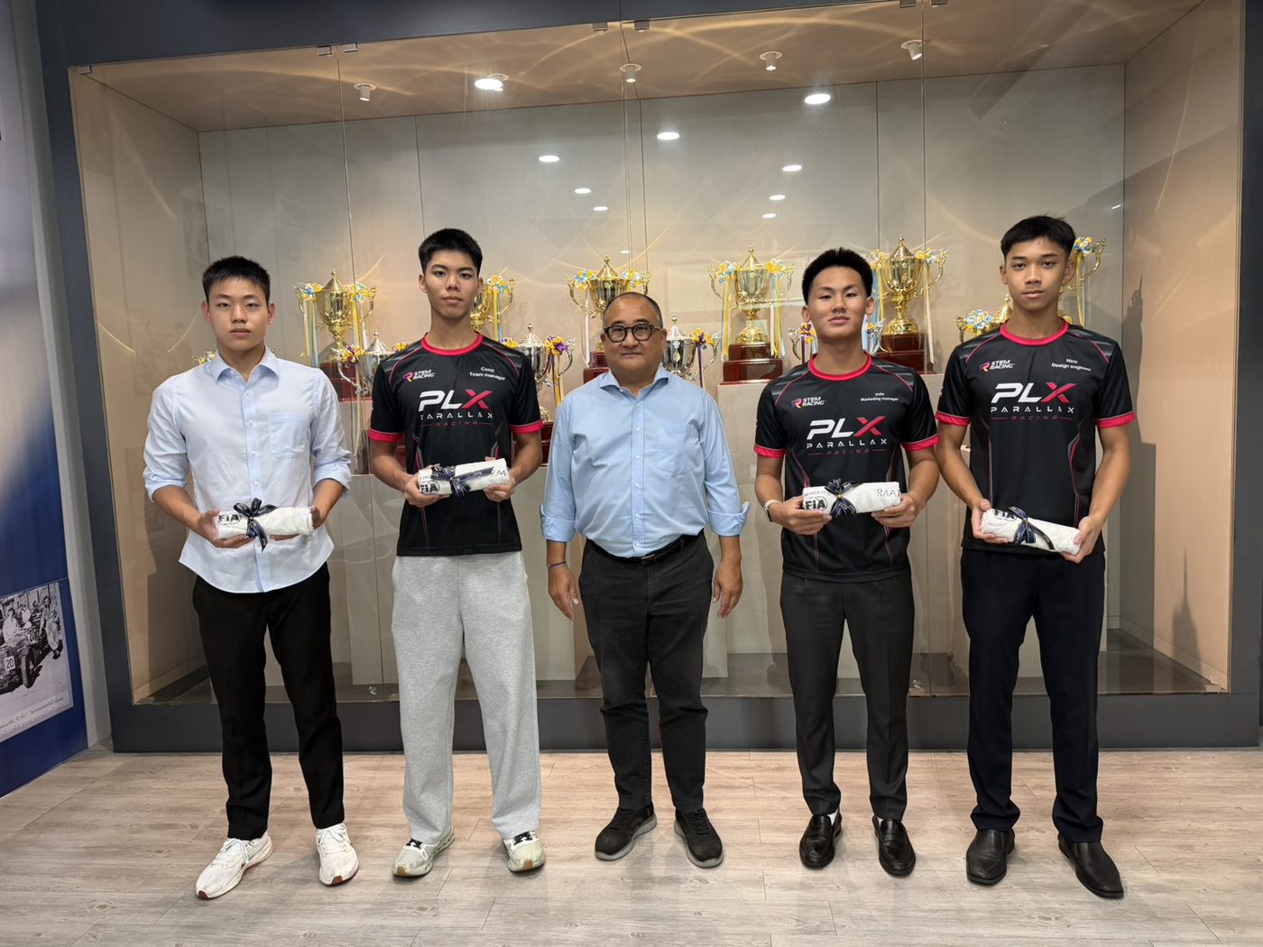 Parallax Racing team members at the Royal Automobile Association of Thailand